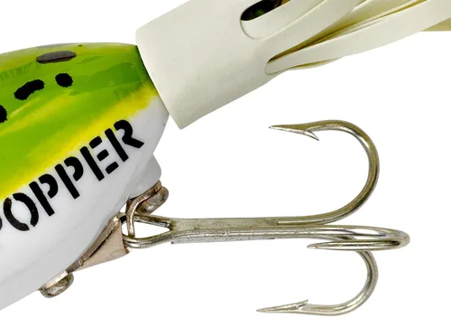 Miniatura 2 de Arbogast Hula Popper - Señuelo de pesca para lubina de agua superficial Vientre blanco de rana