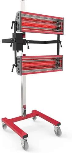 Solary - Lámpara de secado de pintura por infrarrojos de onda corta con temporizador para cabina de pintura de coche, 2100W