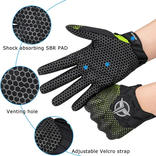 Miniatura 5 de Guantes de ciclismo para hombres y mujeres, guantes de ciclismo con pantalla táctil, guantes de ciclismo para bicicleta de montaña, para fitness