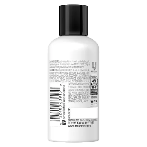Miniatura 2 de TRESemmé Acondicionador rico en humedad, ceramida + ácido hialurónico, acondicionador de tamaño de viaje para cabello dañado, acondicionador