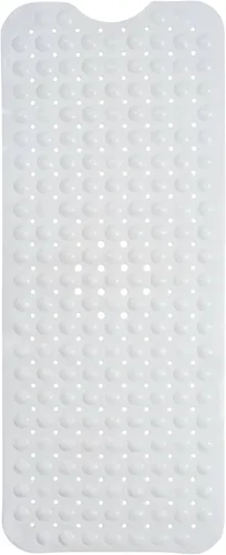Miniatura 42 de ENKOSI Tapete de baño antideslizante, extra largo de 40 x 16 pulgadas, tapete antideslizante grande para bañera y ducha con ventosas y agujeros