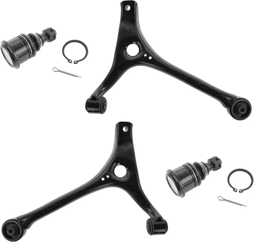 Miniatura 110 de TRQ Brazo de control delantero superior e inferior con rótula juego de 4 piezas compatible con Land Rover Range Rover 2003-2012