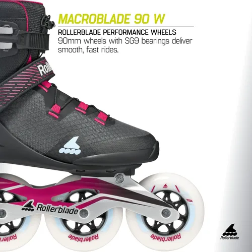 Miniatura 2 de Rollerblade Macroblade 90 Patín en línea para mujer, color rosa paraíso neutro