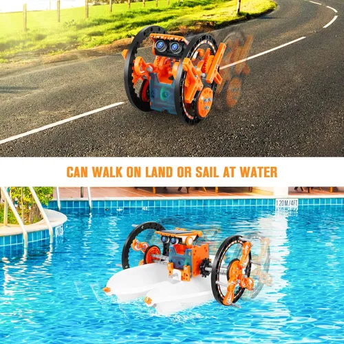 Miniatura 6 de Juguetes de Robot Solar Educativo STEM 13 en 1 para edades de 8 a 12 años, kit DIY de robots de experimentos científicos de construcción, regalos