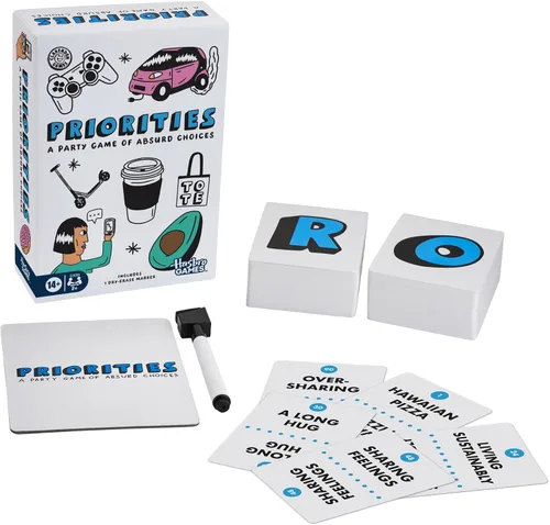 Miniatura 3 de Juego de prioridades de Hasbro Games Un juego de fiesta de opciones absurdas Divertidos juegos de cartas para adultos y adolescentes A partir