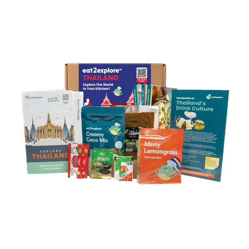 Miniatura 13 de eat2explore Kit de cocina global para adultos, recetas auténticas, especias esenciales y maridajes de bebidas, perfecto para citas nocturnas