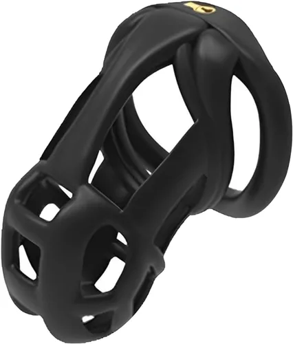Jaula de castidad 3.0 de resina, dispositivo de castidad masculino con 4 anillos para el pene, jaula de castidad masculina, jaula de castidad