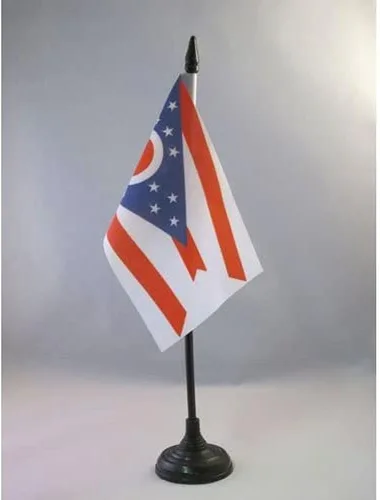 Miniatura 77 de Bandera de mesa de Colorado de 4 x 6 pulgadas, bandera de escritorio del estado de Colorado de EE. UU., 5.9 x 3.9 in, palo y base de plástico negro