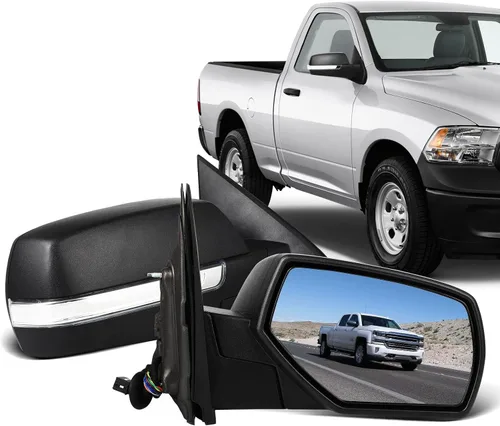 Miniatura 13 de ECCPP Juego de espejos de remolque, reemplazo en pareja, compatible con Chevy Silverado 1500 2500 HD 3500 Suburban 1500 2500 Tahoe para GMC Sierra