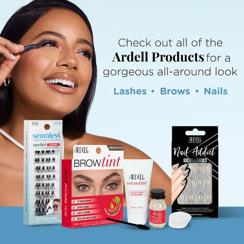 Miniatura 7 de Kit de Recarga de Extensiones de Pestañas Sin Costuras Ardell, Wispies - 32 Longitudes de Racimo Surtidas, Racimos de Pestañas DIY Personalizables