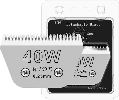 Miniatura 10 de 7FW - Cuchilla ancha para aseo de perros, cuchillas desmontables para el aseo de perros, compatibles con Andis, Oster A5, Wahl km10 Clippers.