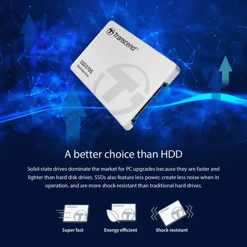 Miniatura 7 de Transcend 256GB MLC SATA III 6Gb/s 2.5" unidad de estado sólido 370 (TS256GSSD370S)