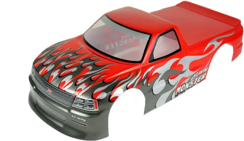 Miniatura 13 de Escala 1/10 RC pintada precortada Drift Racing Touring Onroad Carrocería de coche Ancho 7.480 in con accesorios de espejo retrovisor (VP rojo)