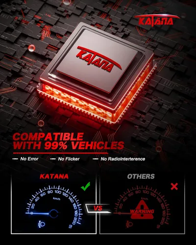 Miniatura 6 de KATANA Bombillas H4 mejoradas, 18000LM 6500K xenón blanco súper brillante tamaño mini con ventilador de refrigeración, luz antiniebla lista