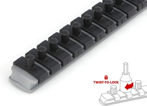 Miniatura 8 de TEKTON SHB90104 - Juego de llaves de vaso de 1/4 pulgadas con riel, 8 piezas (# 0-#3, 1/8-5/16 pulgadas) SHB90104