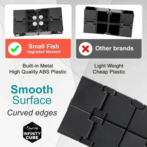 Miniatura 5 de Cubo infinito sensorial fidget, juego de fidgeting EDC para niños y adultos, minigadget genial, mejor para el alivio del estrés y la ansiedad