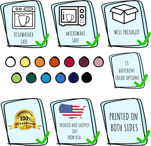 Miniatura 6 de Tazas de café personalizadas - Texto personalizado, foto, logotipo, imagen de collage, nombre inicial taza de monograma y tazas mágicas de cerámica