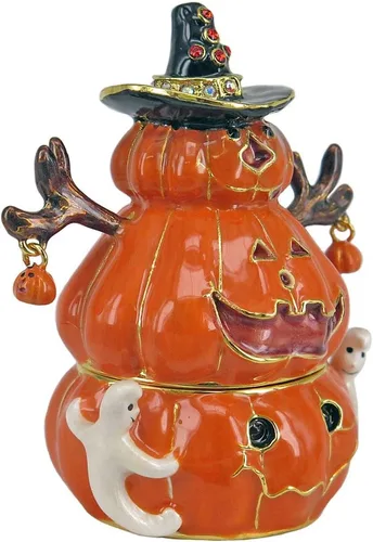 Miniatura 2 de Caja de baratijas con joyas de calabaza de Halloween