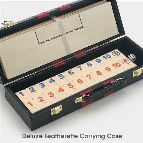 Miniatura 5 de Rummy de lujo con los estantes de madera en la caja