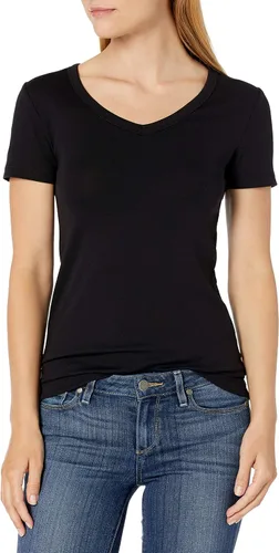 Miniatura 2 de Tienda Essentials - Camiseta de manga corta con cuello en V para mujer, 2 piezas