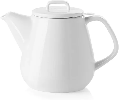 Miniatura 13 de Sweejar Tetera de porcelana con infusor de acero inoxidable extraíble, apto para microondas y lavavajillas, para té suelto, infusor de té para Jade