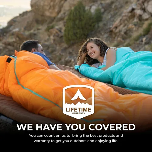 Miniatura 6 de Bolsas de dormir TETON Celsius Regular, 25F, 20F, 0F grados, bolsa para todo clima para adultos y niños, camping fácil y cálido, bolsa de viaje