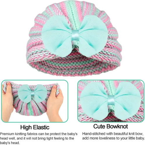 Miniatura 3 de ONESING 9 pares de guantes de punto para niños – Guantes de invierno elásticos para niños y niñas – Guantes de invierno a granel para niños, Color-J
