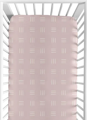 Miniatura 8 de Sweet Jojo Designs Azul oscuro Boho Mudcloth Sábana bajera para cuna para niño o niña, cama de bebé, cuarto de bebé, color azul pizarra y blanco