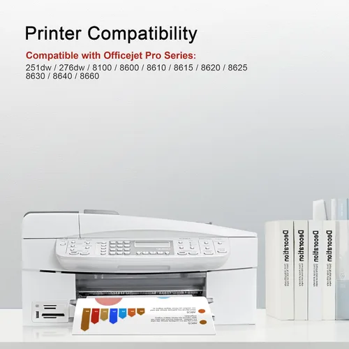 Miniatura 2 de Combo de cartuchos de tinta 950XL y 951XL, paquete de 5 piezas de repuesto para cartuchos de tinta HP 950XL 951XL para impresoras HP Officejet Pro