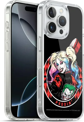 Miniatura 88 de Head Case Designs Funda de gel suave con licencia oficial de Batman DC Comics Love Hate Joker Harley Quinn Graphics [protección de grado militar]