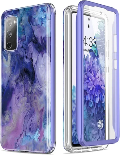 Miniatura 10 de Esdot Funda compatible con Samsung Galaxy S20 FE con protector de pantalla integrado, con diseño de moda para mujeres y niñas, funda protectora