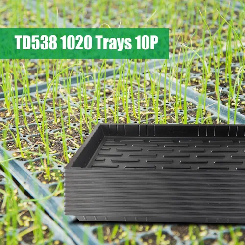 Miniatura 4 de RooTrimmer 10 paquetes de bandejas de inicio de semillas 1020 y 10 piezas de bandejas de 72 celdas para semilleros, bandeja de semilleros