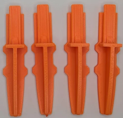 Miniatura 2 de Repuesto para patas de ventilador Lasko Box, paquete de 4, más fuerte que el original, excelente ajuste, 2 juegos de 2 pies, 4 pies en total (negro)