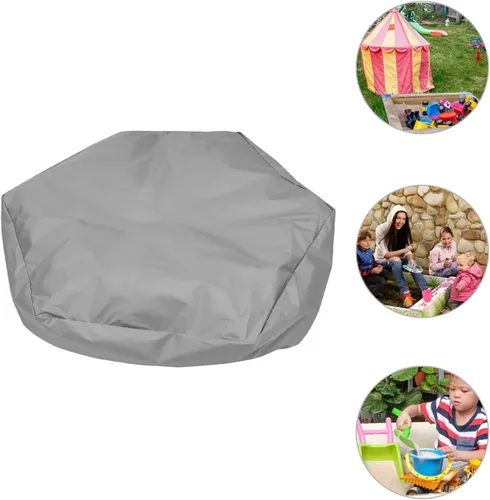 Miniatura 6 de Cubierta hexagonal para arenero de 90 x 8 pulgadas, impermeable, tela Oxford, tapa protectora para exteriores, para jugar a la intemperie