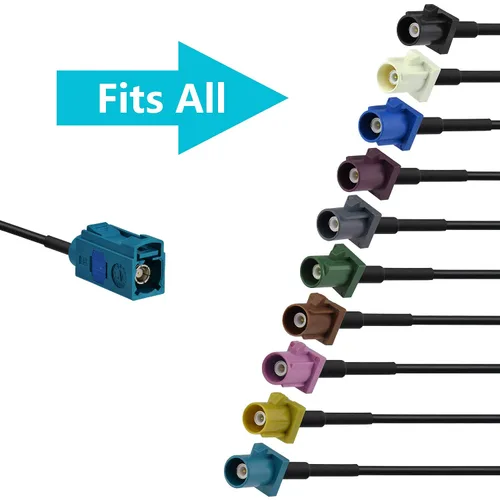 Miniatura 2 de Bingfu Cable adaptador de antena de radio satelital para vehículo, 5.9 in, 6 pulgadas, Fakra Z hembra a SMB, cable coaxial de coleta para coche