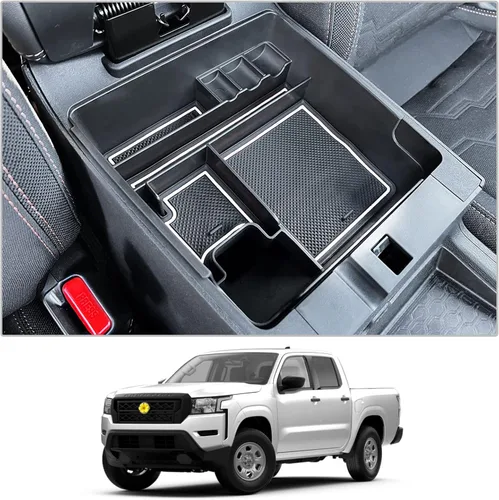 Miniatura 19 de CDEFG Organizador de consola central Frontier 2022-2025 2026 para caja de almacenamiento de reposabrazos Nissan Frontier 2026 2025 2022-2025 2026