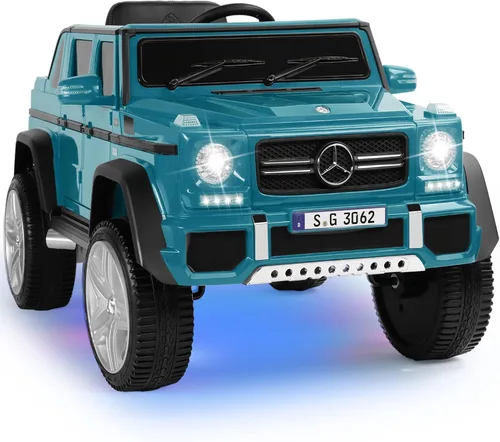 Mercedes-Benz G650S - Auto de paseo para niños, JOYLDIAS 12V7AH Kids Ride On Truck con control remoto de 2.4 GHz, 3 velocidades, Bluetooth, música,