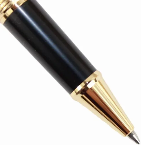 Miniatura 3 de Gullor Bolígrafo Rollerball Negro y Plata Antigua Serpiente Patrón 3D (blanco y negro)