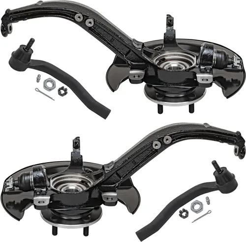 Miniatura 10 de Detroit Axle - Nudos de dirección delanteros de 2.5L de 2 piezas para Toyota 12-17 Camry, 2 nudos de dirección y conjunto de rodamiento de rueda