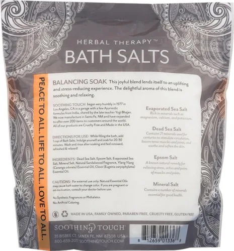 Miniatura 2 de Soothing Touch Deep Sleep - Sales de baño equilibrantes para remojar clavo, sándalo e ylang, 32 onzas