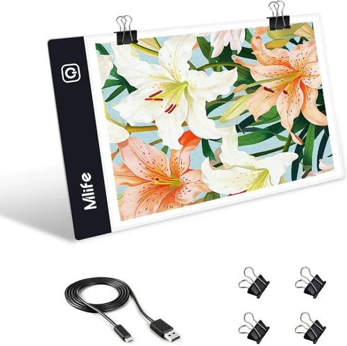 Miniatura 12 de Mlife Almohadilla de Luz Grande A1 Mejorada para Pintura de Arte de Diamante, Caja de Luz de Dibujo y Copia con Atenuación Continua para Calcar