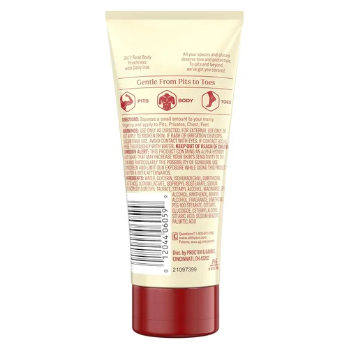 Miniatura 9 de Old Spice Crema desodorante para todo el cuerpo para hombres, sin aluminio, aroma Fiyi, protección contra olores 24/7, frescura duradera 24/7