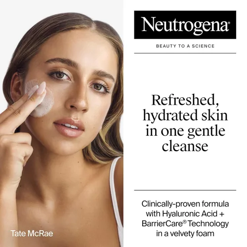 Miniatura 4 de Neutrogena Hydro Boost - Lavado facial, sin fragancia, limpiador facial hidratante con ácido hialurónico, lavado facial diario y removedor