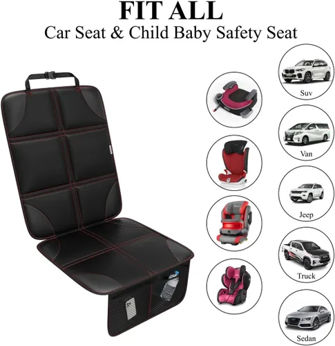 Miniatura 5 de Meolsaek Protector de asiento de automóvil, parte trasera antideslizante que no deja huellas, funda de asiento de automóvil impermeable más gruesa
