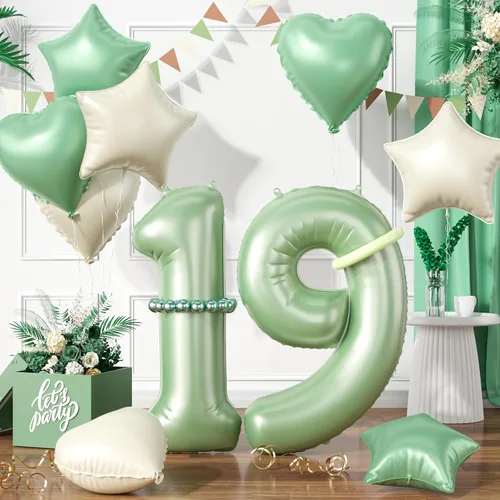 Miniatura 38 de Globos dorados de color champán con el número 11, globos de oro claro, globo de aluminio dorado con forma de corazón con estrella y globo largo