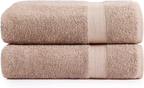 Miniatura 22 de Lane Linen Paquete de 4 toallas de baño 100 % algodón (35 x 66 pulgadas), hilado en anillo, extra grandes, secado rápido, suaves, de poca pelusa