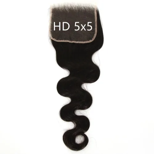 Miniatura 14 de Afro Kinky Curly 5x5 HD Cierre de encaje prearrancado con borde rizado de bebé 4B 4C, cierre de encaje HD de cabello humano transparente