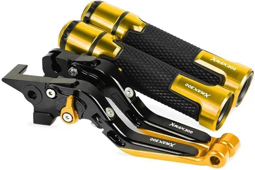 Miniatura 9 de Motocicleta para Y&AMAHA XMAX300 Todos los años Frenos de motocicleta Barra de acoplamiento Palancas de freno de mano freno embrague manillar Negro1