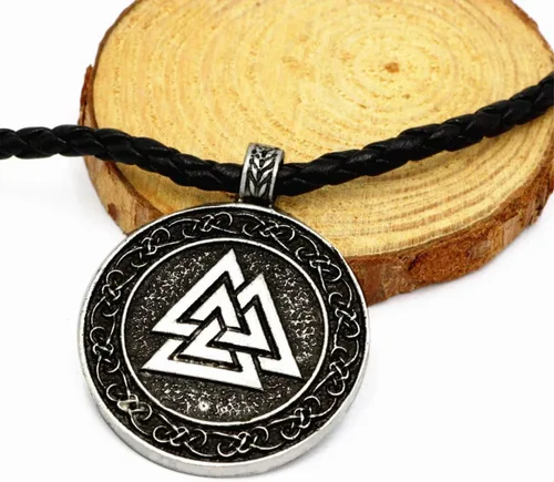 Miniatura 4 de Leprato Collar vikingo nórdico, amuleto de runa vikinga nórdica, dije de amuleto vikingo, regalo de joyería para hombres y mujeres