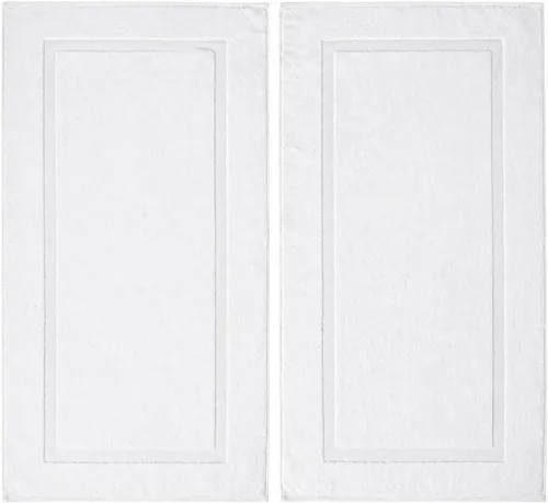 Miniatura 72 de Juego de alfombra de baño 100 % de algodón turco para hotel y spa de lujo y opciones de tapete de baño de espuma viscoelástica